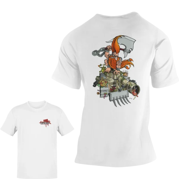 Camiseta "War & Rol" – Modelo logo + ilustración