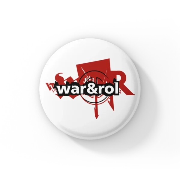Imán de nevera "War & Rol"
